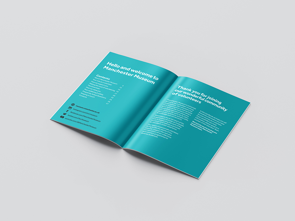 Manchester Museum Volunteer Brochure Contents